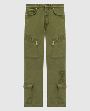 Off-White Джинси карго кольору хакі OMCE04BF25FAB001