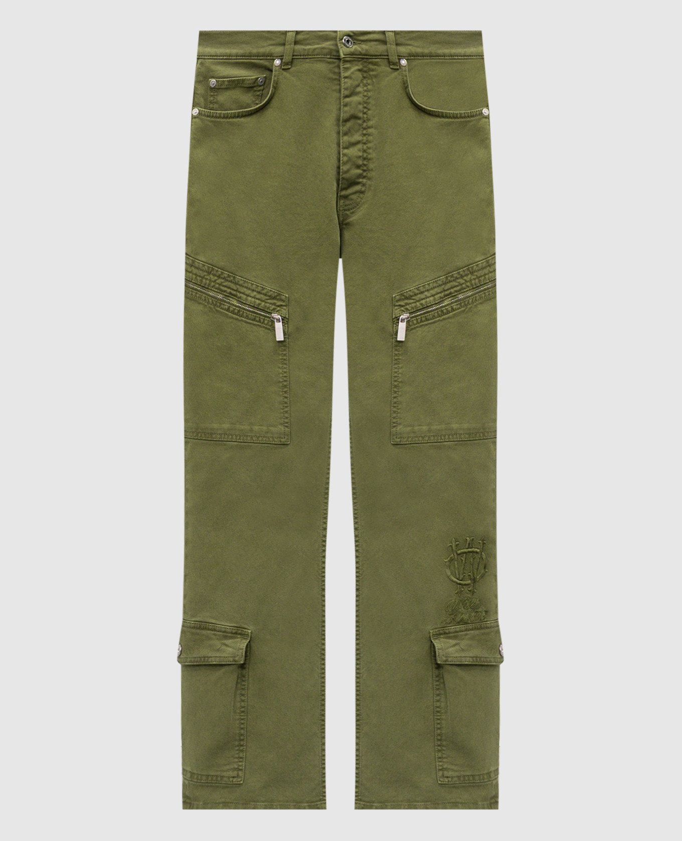 

Джинсы карго цвета хаки, Прямые джинсы