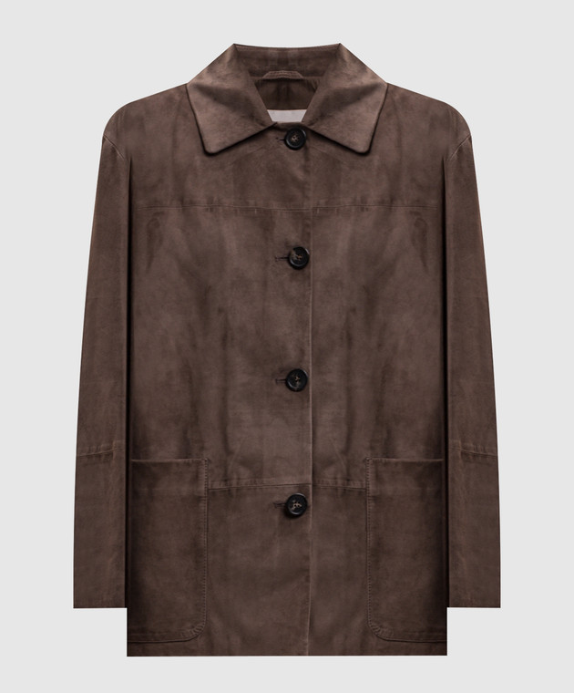 Max Mara Коричневая замшевая куртка ASTRALE SMMASTRALE