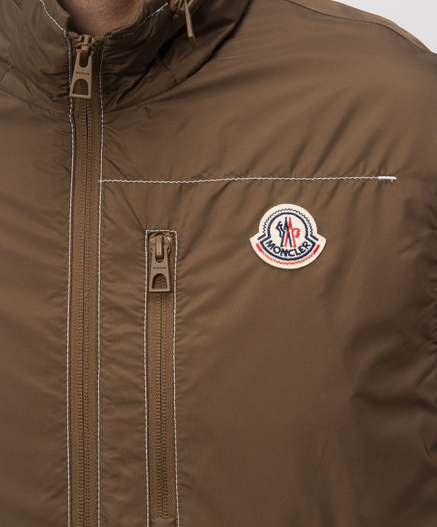 Moncler Коричневый жилет Ansiei L10911A0016753A5E изображение 5
