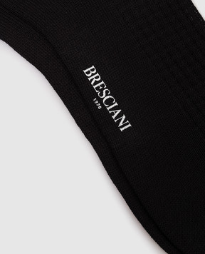 Bresciani Черные носки с узором MC014LI0618XX