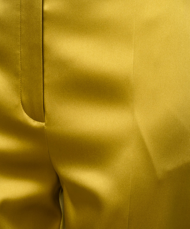 Valentino Жовті штани із шовку 8B0RB786A8H зображення 5