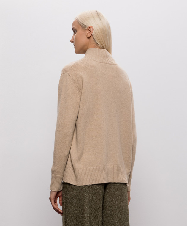 Max Mara Weekend Бежевый свитер ELEGIA из кашемира WKDELEGIA изображение 4