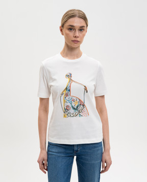 Missoni Біла футболка з принтом логотипа DS26SL04BJ00QG