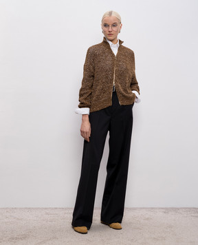 Max Mara Коричневий кардиган TTACITO з паєтками MSTTACITO