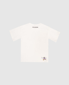 Sprayground Дитяча бежева футболка Get Out Bear SPY1423IVO