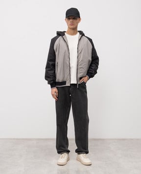 Palm Angels s Серая куртка с принтом логотипа PMEA289S25FAB001