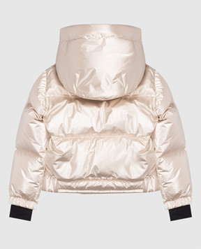 Moncler Grenoble ENFANT Дитячий бежевий гірськолижний пуховик Violette K29571A00009598UZ1214
