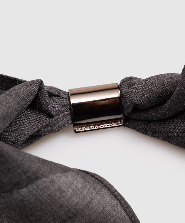 Brunello Cucinelli Серый галстук из шерсти MD920VH899 изображение 3