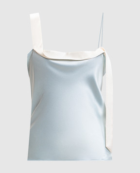 Tom Ford Блакитний топ із шовку TS2140FAX1685