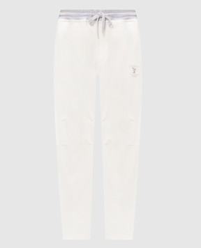 Brunello Cucinelli Спортивные штаны цвета айвори MM8263388G