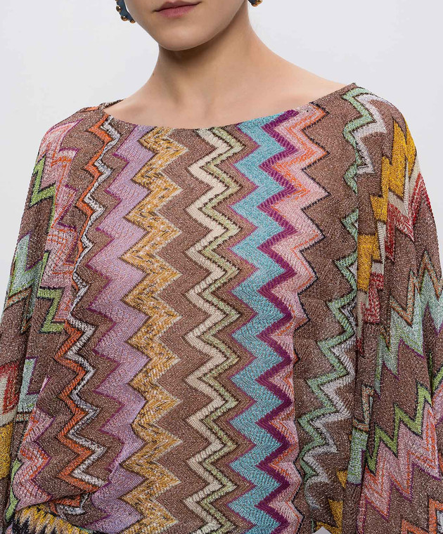 Missoni Топ в узор с люрексом MS26SK06BR014K изображение 4
