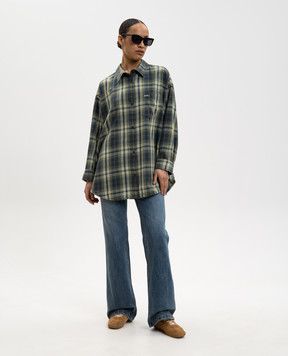 Juun.j Зеленая рубашка в клетку JW6264W05H