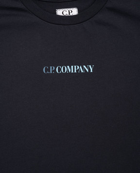 C.P. Company Дитяча синя футболка з принтом логотипа CSM002LAA1748