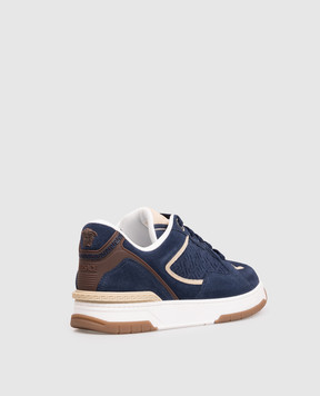 Versace Сині замшеві кросівки Biggie Basket 10256551A18539