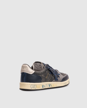 Premiata Серые кожаные кроссовки BSKTCLAY BSKTCLAY8444