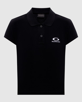 Balenciaga Черное поло с логотипом 858098TTVT8