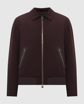 ISAIA Бордовая куртка из шерсти SX732494370