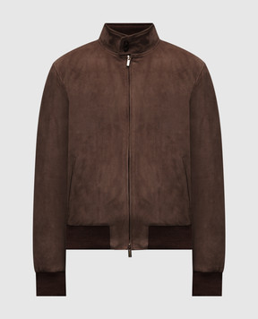 Peserico Коричневая замшевая пуховая куртка R52241C03CC627