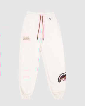 Sprayground Дитячі білі джогери Shark SPY1389EIVO