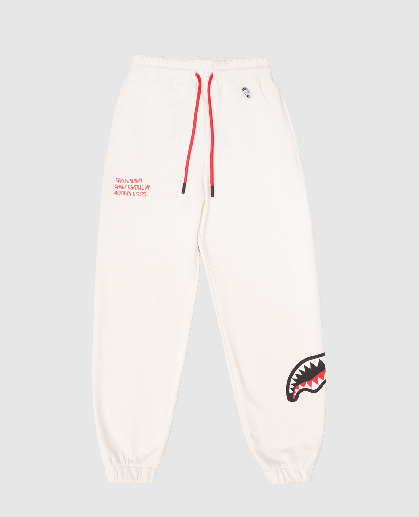 

Детские белые джогеры Shark, Белый, Спортивные штаны