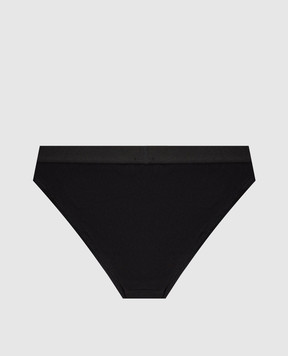Maison Margiela MM6 Черные трусики слепые с узором эмблемы MKL840060