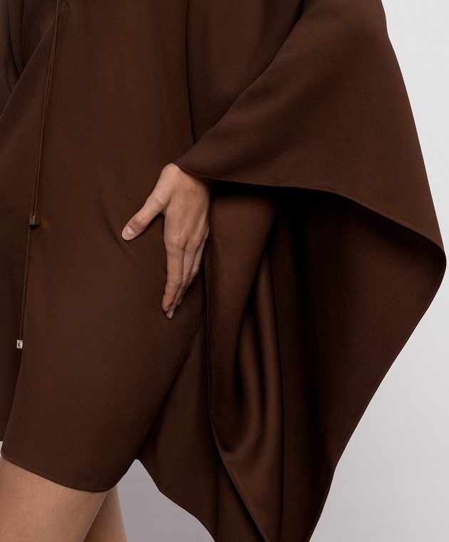 Taller Marmo Коричневое платье мини Sahara PF2615 изображение 5