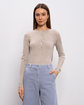 Max Mara Бежевий джемпер GOLOSO з кашеміру MXMGOLOSO