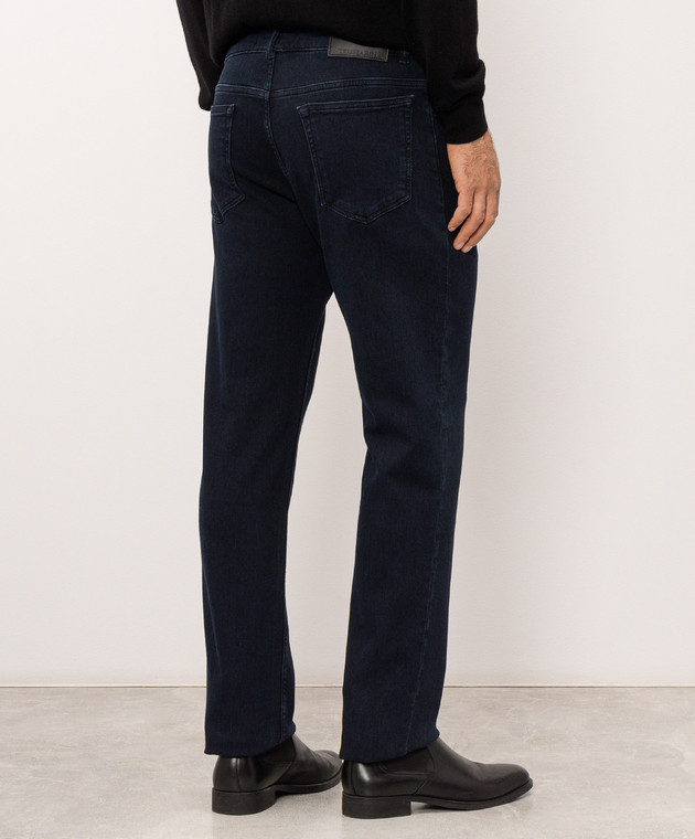 Trussardi Сині джинси з вишивкою емблеми P403HE04946NMJ380D39 зображення 4