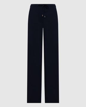 Max Mara Сині штани Mstcorone з вовни MSTCORONE