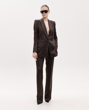 Tom Ford Коричневий жакет з шовку GI3080FAX1744