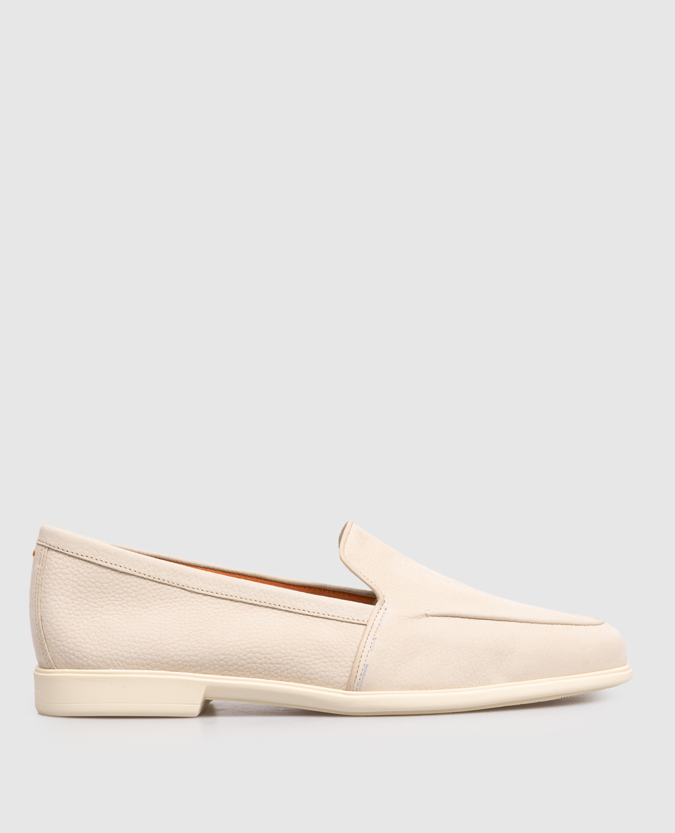 

Бежевые лоферы из нубука, Бежевый, Лоферы