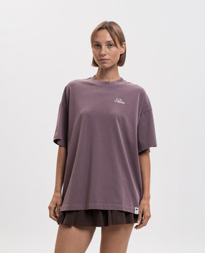 Palm Angels Фіолетова футболка Palm Sway PAWAA005JR001