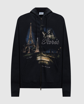 Vetements Черная спортивная куртка с принтом ME76ZU242Bm