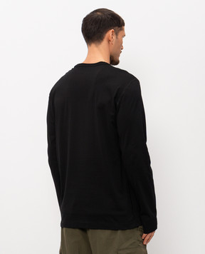 Dolce&Gabbana Чорний лонгслів з нашивкою логотипа G8PV0TG7P1B