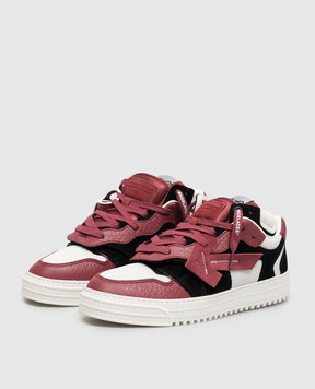 Off-White Бордові комбіновані кросівки 3.0 Floating OF05789601