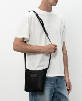 Maison Margiela MM6 Черная сумка с нашивкой логотипа SB6WG0026P9062
