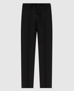 Maison Margiela MM6 Чорні штани з вовною SH0KA0023M36020