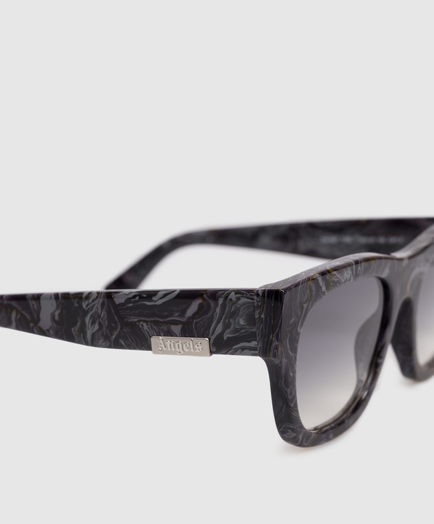 Palm Angels Чорні сонцезахисні окуляри Clifton з фактурним логотипом PA1037110653 зображення 4