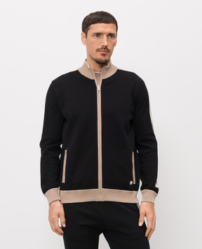 Bertolo Cashmere Черная спортивная куртка 902347001902