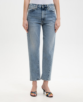 Toteme Блакитні джинси з патчем логотипа 222232741