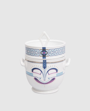 Geminiano Cozzi 1765 Біла порцелянова ємність Quart-Hada? Ethnics для льоду в подарунковій коробці AEBMC807061QH