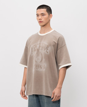 Juun.j Бежева футболка ARCHIVE JC6442P06A