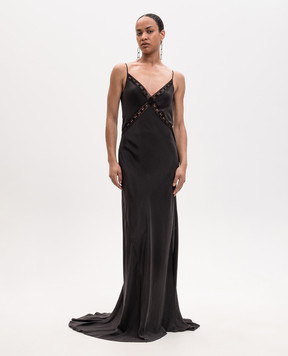 Ann Demeulemeester Чорна сукня максі Lala із шовку B0013950FA731