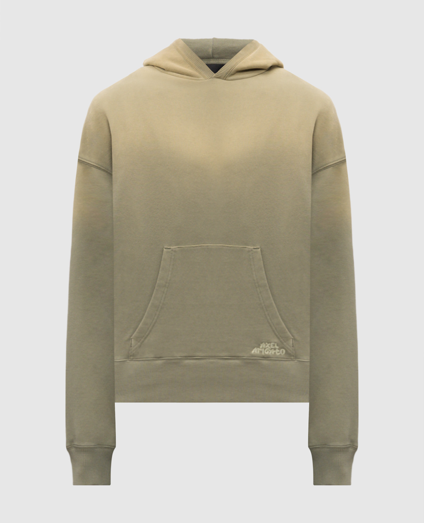 

Зеленое худи Grip с вышивкой логотипа, Зеленый, Худи