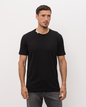 Dolce&Gabbana Черная футболка с нашивкой логотипа G8TW5TFU7EQ