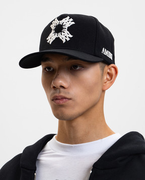 AMIRI Черная кепка с вышивкой эмблемы AMHACP1034
