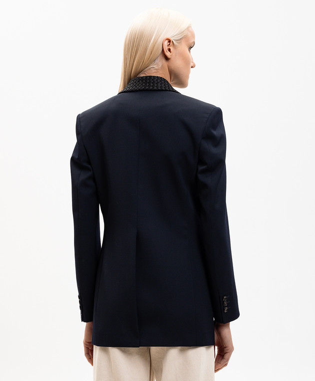 Bottega Veneta Синий жакет из шерсти 872990V6DH0 изображение 3