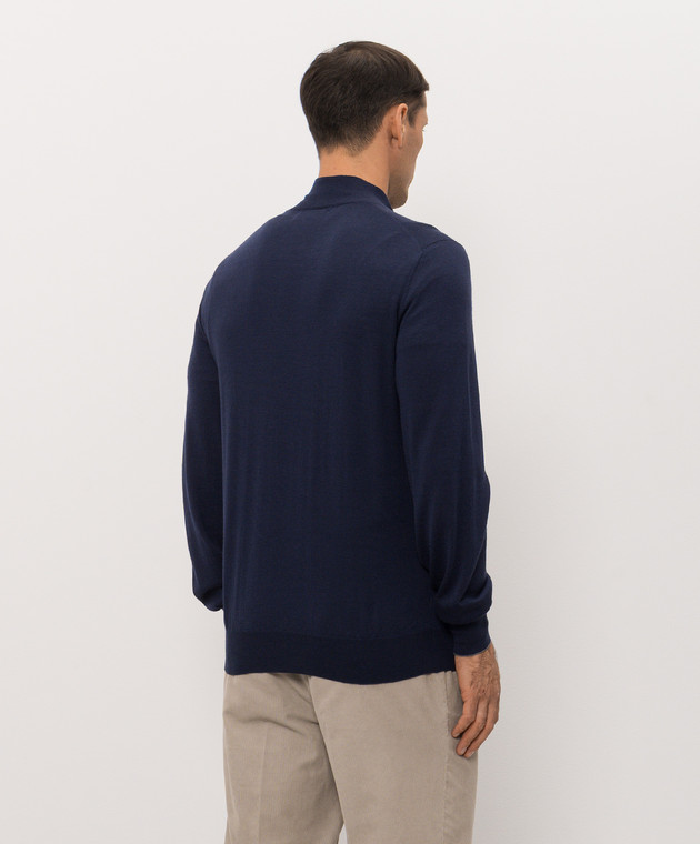 Brunello Cucinelli Джемпер синего цвета M2400124 изображение 4