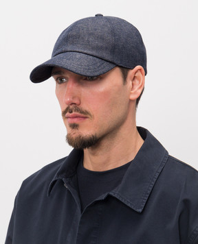 Peserico Синяя кепка с льном R76058C0CC763